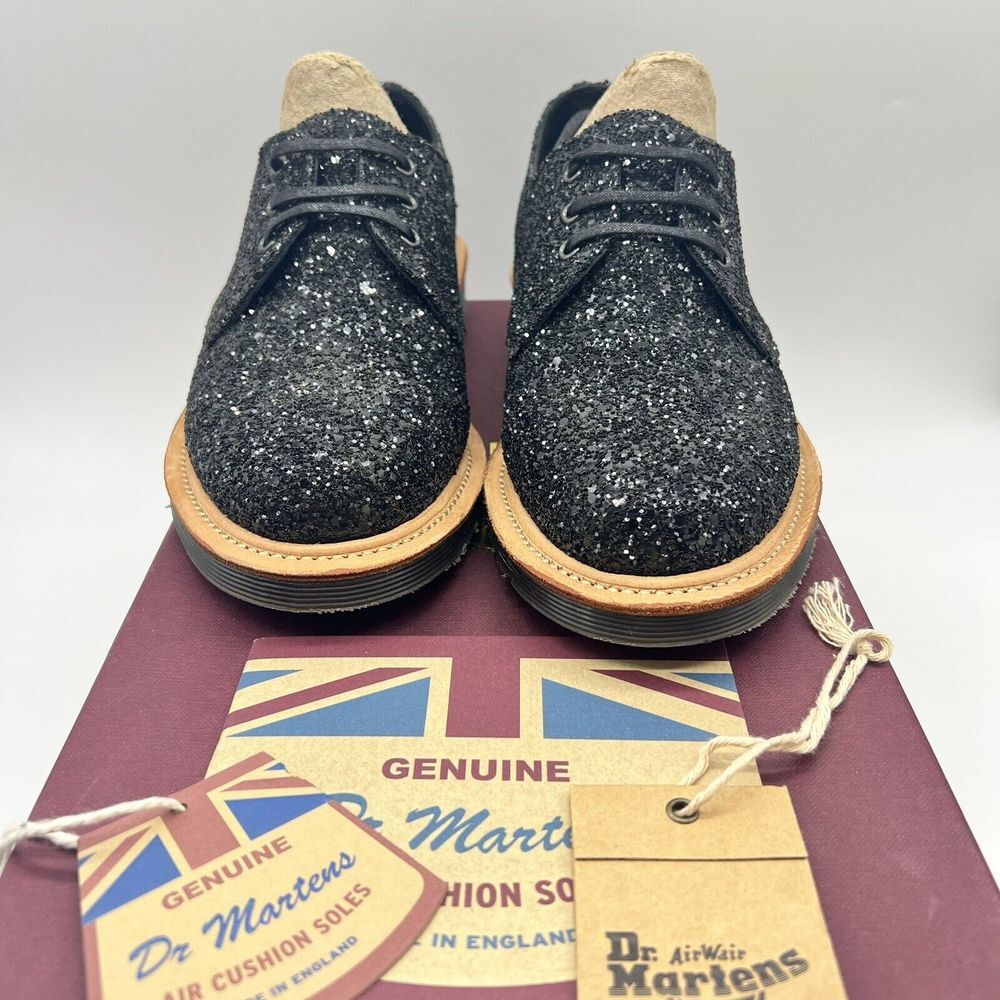 Dr. Martens Women's Black Lester Sequel Glitter Brogues Woman's Size‎ 5 15457001